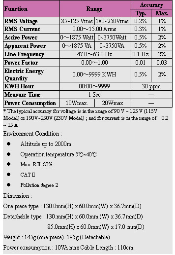 POWER CONTROLLER - 8-in-1 Precision e Power Monitor ( Model 2000M Plug ...